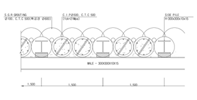 CIP 공법 평면